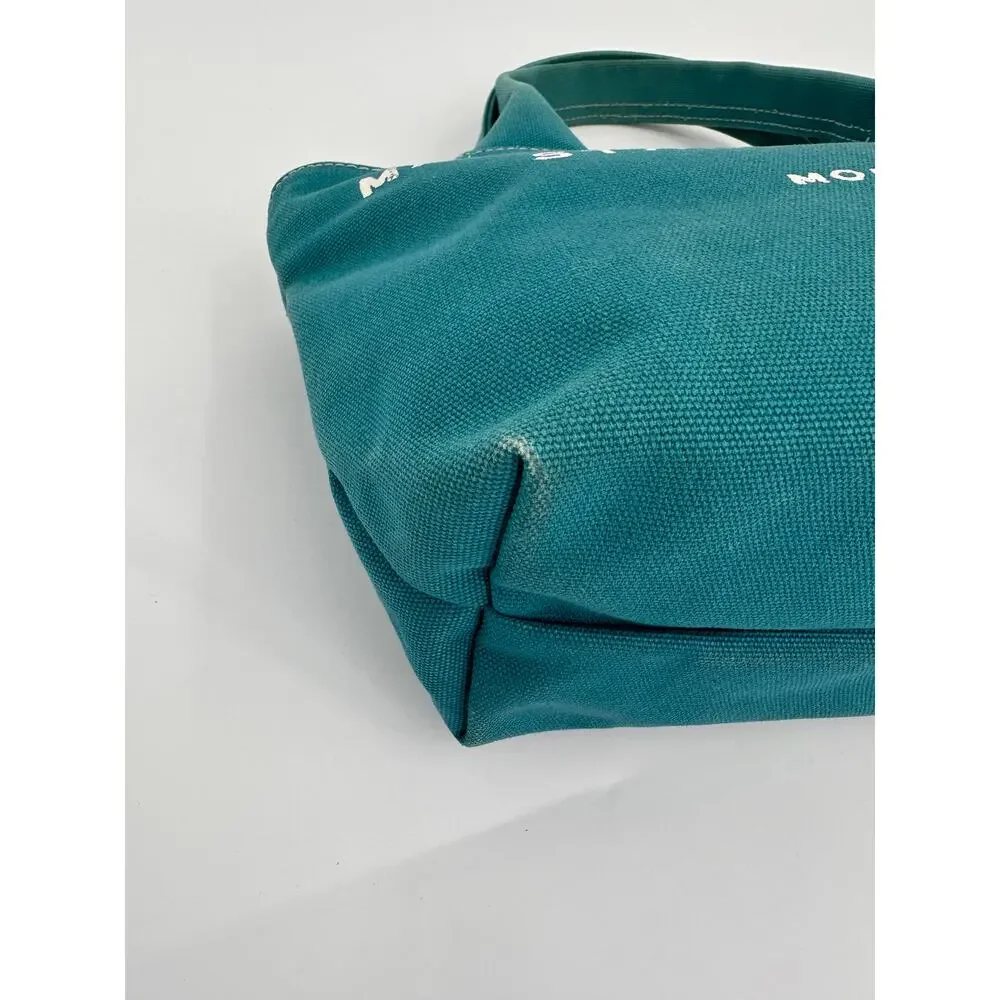 Marc by Marc Jacobs Standard Supply Teal Canvas Small Tote Bag 0622.61